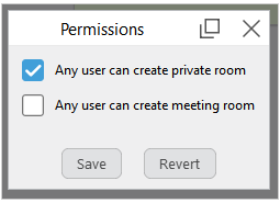 Example of Virola permissions settings