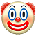 Clown face emoji