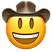 Cowboy hat face emoji