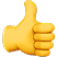 Thumbs up emoji