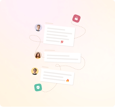 Illustration of private messages