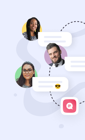 Illustration of the chatting