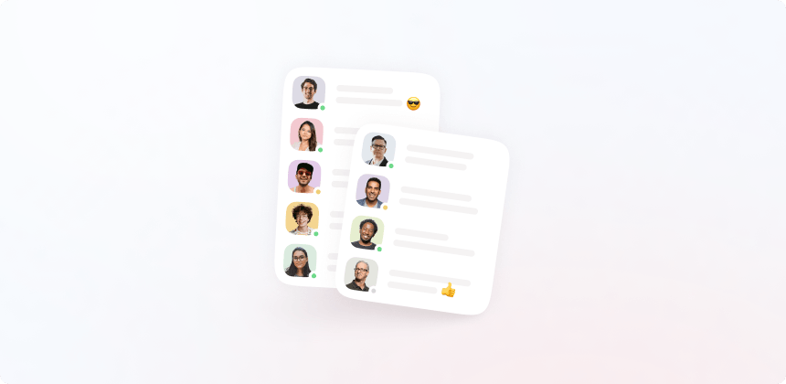 Illustration of user profiles