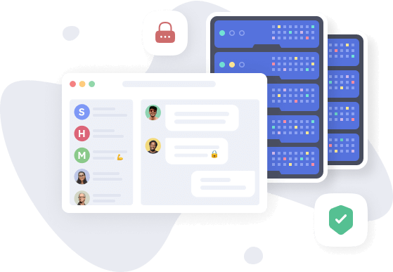 Illustration of the secure messenger