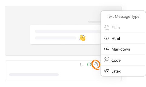 Text message format