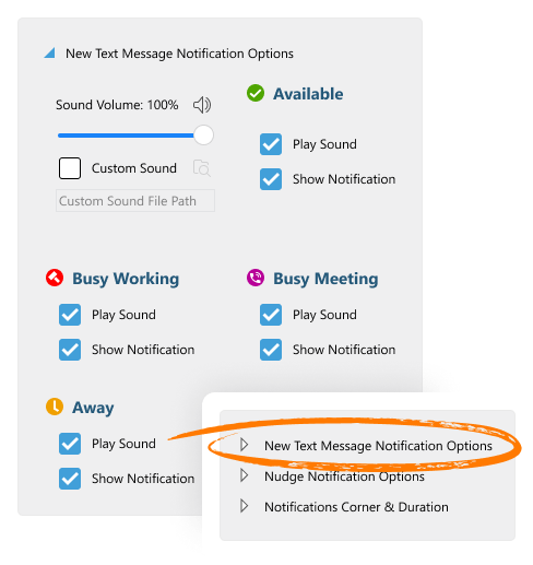 How to customize new message alerts