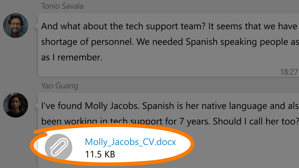 How to attach files to issues virola messenger