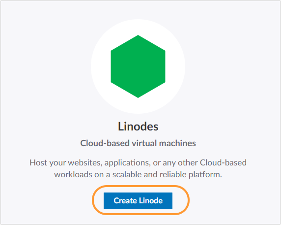 Screenshot of Linode settings