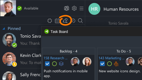 How to open task board