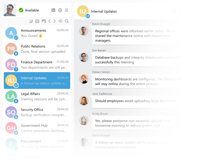 Illustration of secure messenger