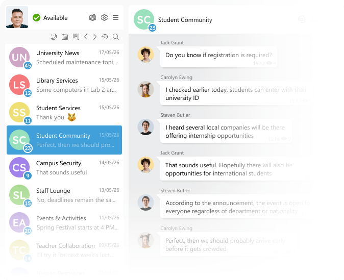 Illustration of secure messenger