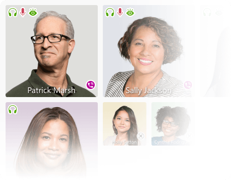 Screenshot of Virola chat room sidebar