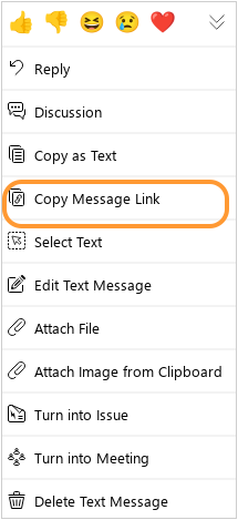 Copy message link