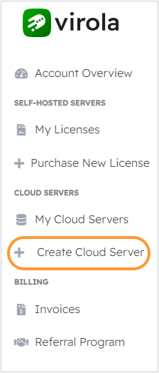 Create cloud server