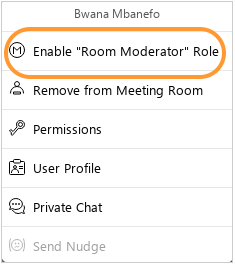 How to enable moderator role