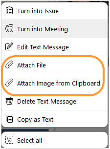 Attaching a file to the message