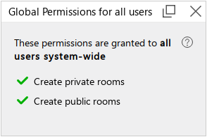 Global permissions