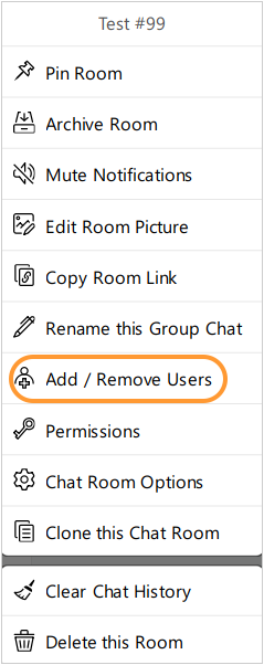 Add users to group chat Add users to group chat