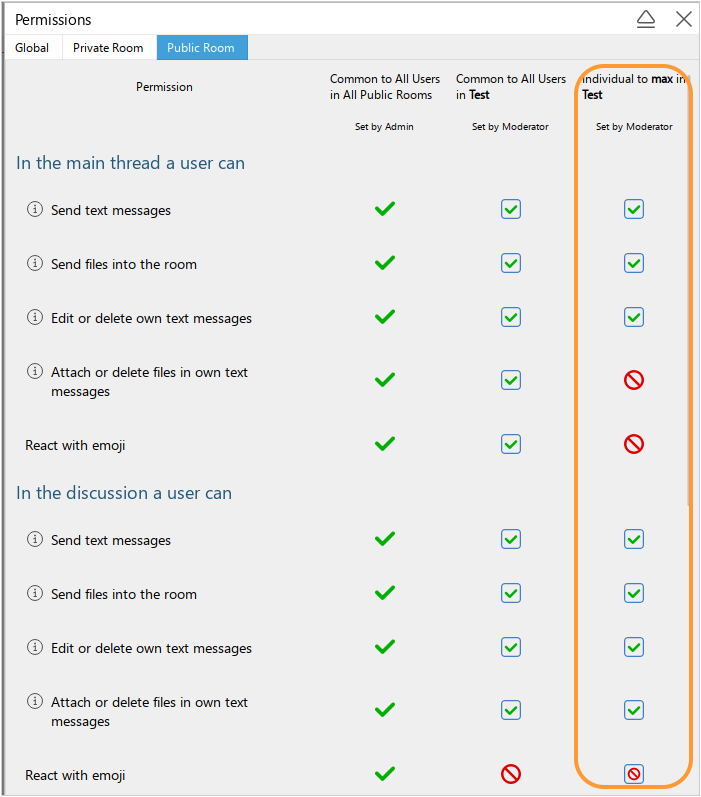 Changing permissions