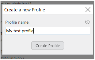 Profile name