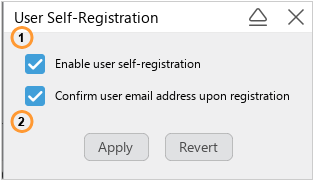 User self-registration options