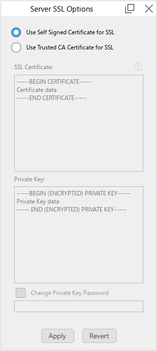 SSL options