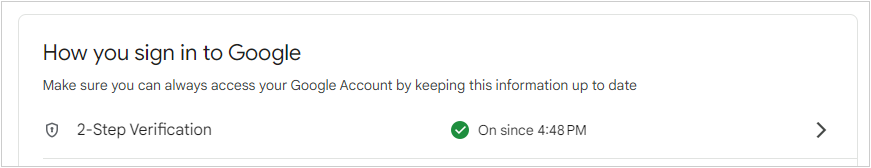 Two-step verification