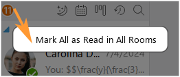 Marking unread messages as read