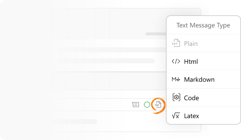 Illustration of message types in Virola