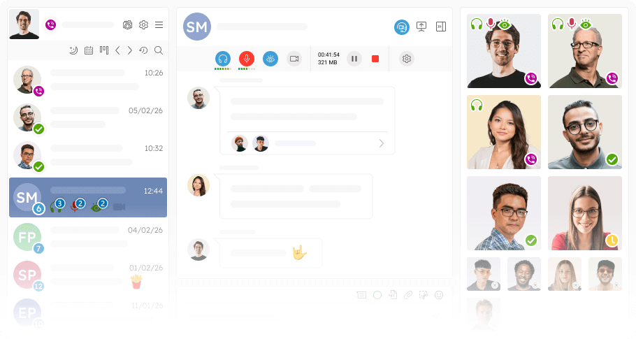 Virola intranet messenger illustration