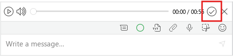 How to send voice message